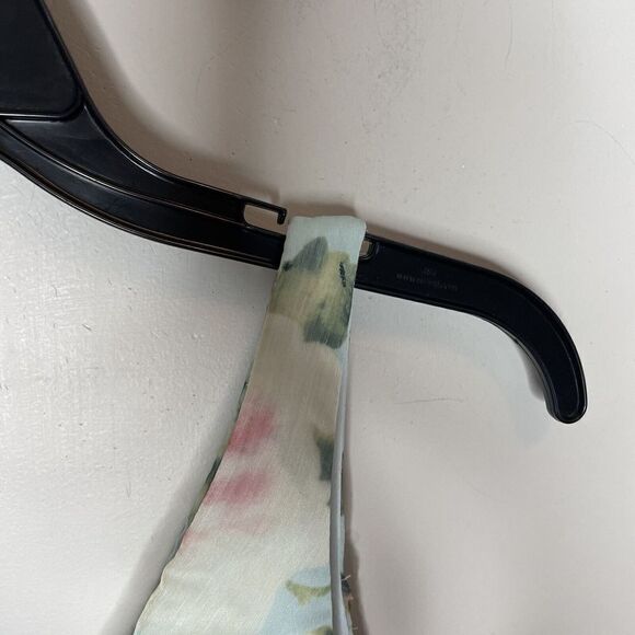 MAC DUGGAL Dress Womens 2 Floral Ruffle Hem Chiffon Ruched Sleeveless Sheath - Picture 11 of 15